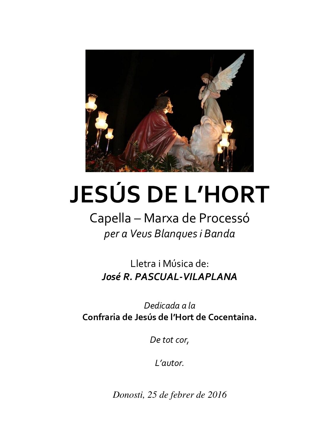 JESÚS DE L'HORT
